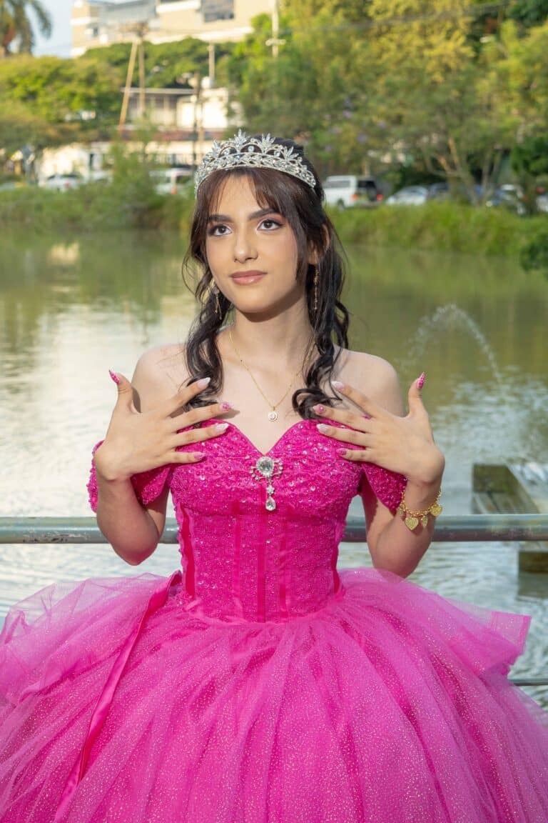 Vestido 15 años Fucsia